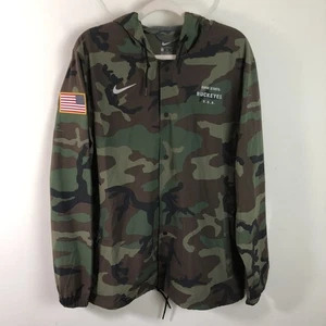 Ohio State Buckeyes Nike Salute To Service Full Snap Hoodie Jacket Men’s XL Camo - Picture 1 of 19