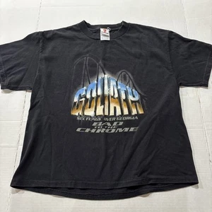 Goliath Rollercosater T-shirt Six Flags Over Georgia Tee Youth M - Picture 1 of 6