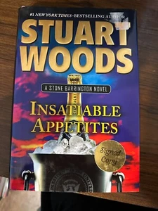 SIGNED Insatiable Appetites A Stone Barrington Stuart Woods HC 1st Printing - Picture 1 of 4