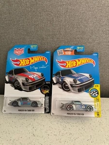 Hot Wheels Lot 2x Porsche 934 Turbo RSR Nightburnerz / HW Speed Graphics A6 - Picture 1 of 1