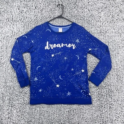 Camisa para dormir Secret Treasures para mujer pequeña 4-6 azul noche estrellada tejida pijama top Foto 1 de 4