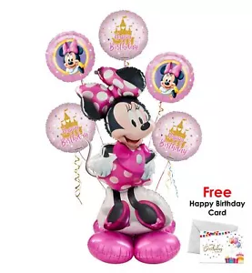 Minnie Mouse Forever Happy Birthday Balloon Arrangement. - Picture 1 of 4