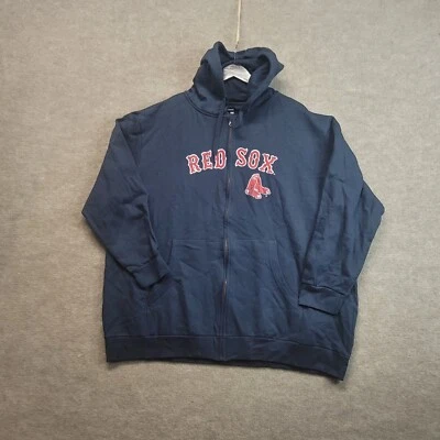 Chaqueta RED SOX Para Hombres MLB Con Capucha Cremallera Completa Bolsillos Talla 2XL  Foto 1 de 4