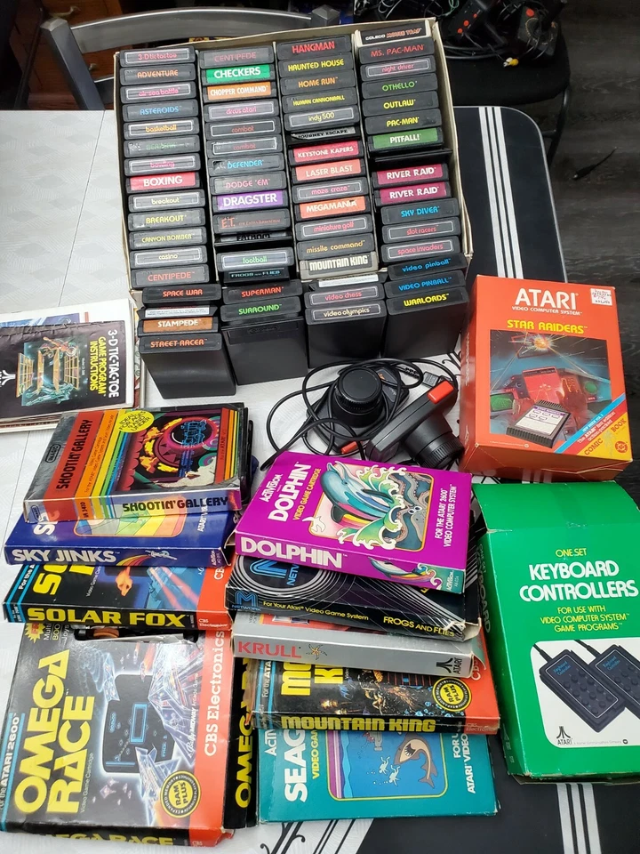 Atari 2600 Lot - All Cleaned, Tested, Working - Quick Shipping - Good Conditions - Image 1 of 1