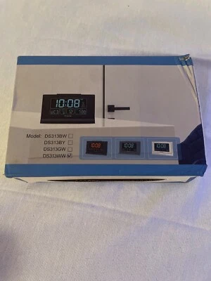 DreamSky Small Digital Alarm Clock for Bedroom, Large Big Numbers Display with B - Image 1 of 4