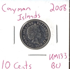 Moneda 2008 Islas Caimán 10 centavos KM133 - Imagen 1 de 1
