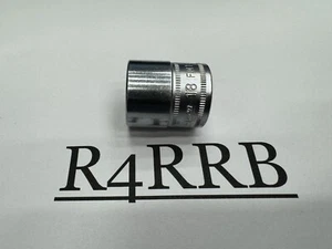 Snap-on Tools USA NOS 3/8" Drive 18mm Metric 12 POINT Shallow Chrome Socket FM18 - Picture 1 of 7