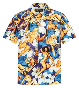 Herren Hawaii Hemd 100% Baumwolle S - 8XL Kurzarm Sommer Beach Hawaiihemd Shirt - Bild 1 von 12