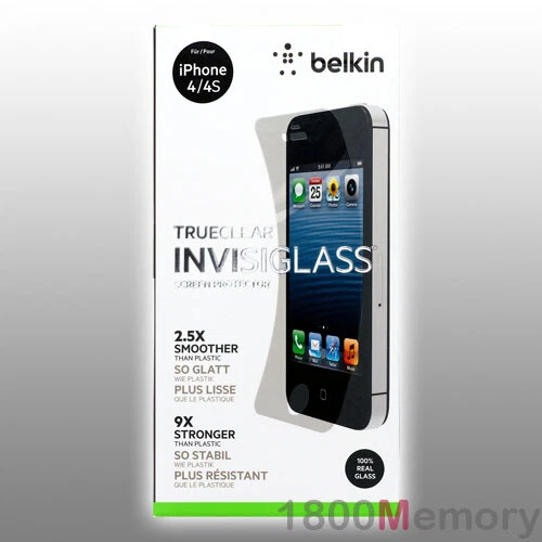 Belkin ScreenForce InvisiGlass Invisi Glass Screen Protector Apple iPhone 4 4S - Image 1 of 1