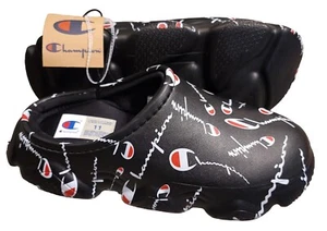 Champion Super Meloso Deformados Logotipo Zuecos Zapatos Interior/Exterior Para Hombre Talla 11 - Imagen 1 de 6