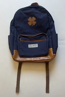 Lucky Brand Backpack (Navy) Canvas Brown Leather - Image 1 of 4