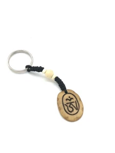 Tibetan OM in Round Desain Keychain - Picture 1 of 2