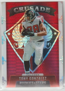 Panini Rookies & Stars 2021 #CR-19 Tony Gonzalez Crusade Red Prizm - Imagen 1 de 2