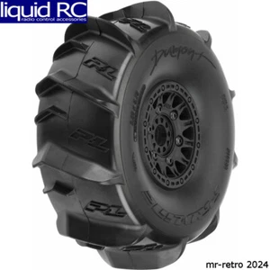 Pro-Line 1018911 Dumont Sand/Snow Tires Mounted on Raid Black 6x30 Removable - Picture 1 of 2