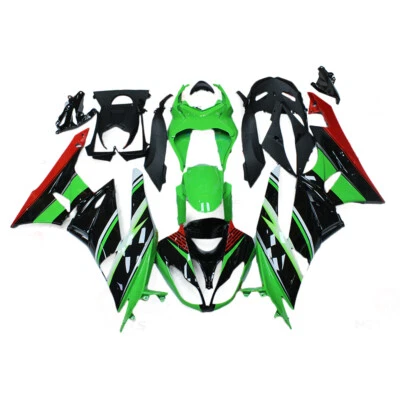 Fairings for Kawasaki Ninja ZX6R 2009 2010 2011 2012 Bodywork -  Green Black Red Foto 1 de 4