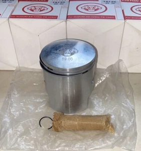 JAPAN QUALITY PISTON KIT SUZUKI TS , AX 115 -125, DIAMETER SiZE 59.00mm - Foto 1 di 3