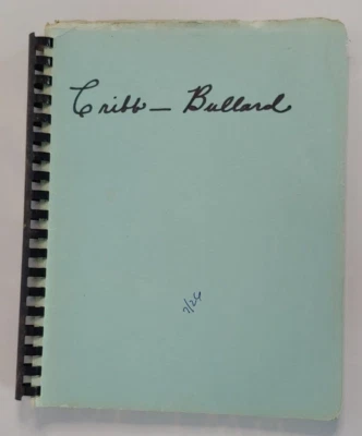 Cribb - Bullard Genealogy, South Carolina Information, Compiled by Leonardo Andr - Image 1 of 4