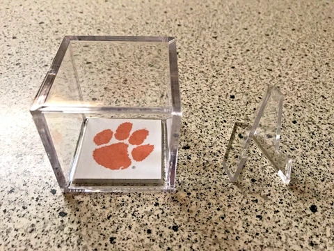 Clemson Tigers Custom NCAA National Champions Football Alumni Ring Display Case Cover