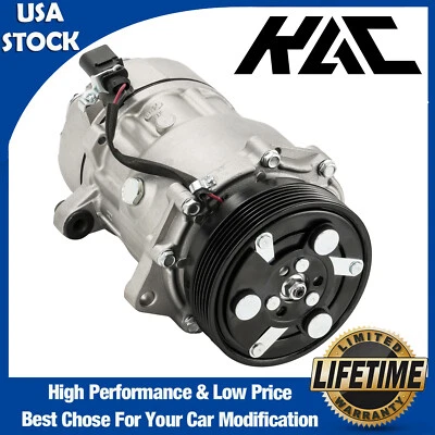 A/C Compressor For Volkswagen Beetle Jetta Golf 1998 1999 2000 2001 1.8 1.9 2.0L - Image 1 of 4