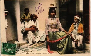 Argelia 1913 postal vintage La danza del plato (621) - Imagen 1 de 2
