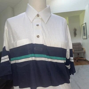 Par Four Golf 1 Pocket Short Sleeve Collard Polo Shirt Size Medium Vintage New - Picture 1 of 8