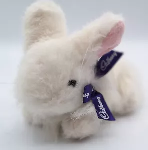 CONEJITO DE PASCUA CADBURY CINTA BLANCA AZUL VINTAGE - Imagen 1 de 3