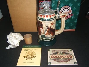 2000 BUDWEISER CLUB MITGLIEDSCHAFT STEIN MIT OVP UND COA - Bild 1 von 6