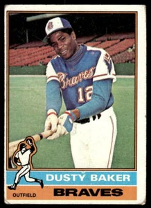 Dusty Baker 1976 Topps #28 Atlanta Braves - Imagen 1 de 2