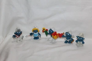 Lote de 5 figuras vintage de los Pitufos años 70-80 de Peyo Schleich I - Imagen 1 de 3