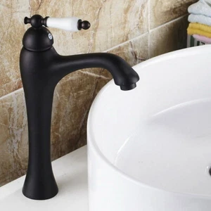 Grifo mezclador fregadero lavabo lavabo fregadora de bronce frotado con aceite - Imagen 1 de 5