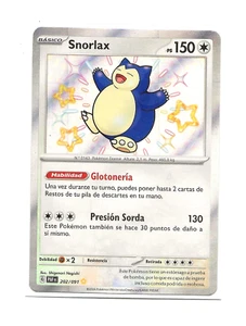 Pokemon SNORLAX Shiny HOLO 202/091 Paldean Fates Spanish NM - Bild 1 von 1