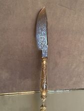 Couteau à beurre manche en argent poinçon Minerve style Louis XV