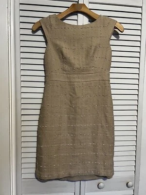 ANN TAYLOR Women’s Size 4 Dress Knee Length Sheath Pencil Straight Tweed - Image 1 of 4