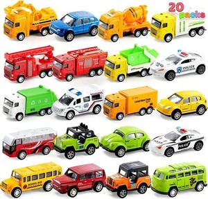 JOYIN 20 Piece Pull Back Cars Die Cast Metal Toy Cars Set for Toddlers Gift - Picture 1 of 8