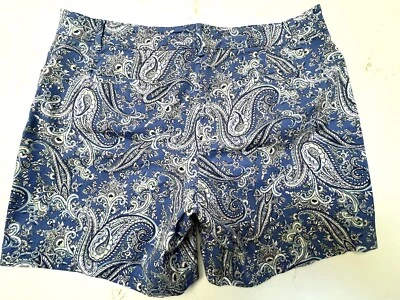 Talbots Women's Size 14 Petite Paisley Shorts 14p - Image 1 of 4