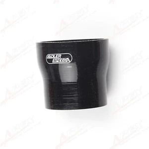 Reductor recto de 4 capas de 3" a 2,5"" pulgadas 76,2 mm tubo acoplador de manguera de silicona negro - Imagen 1 de 5