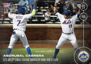 Topps Now #488 2016 Asdrúbal Cabrera - récord de jonrones de una sola temporada de los Mets - Imagen 1 de 1