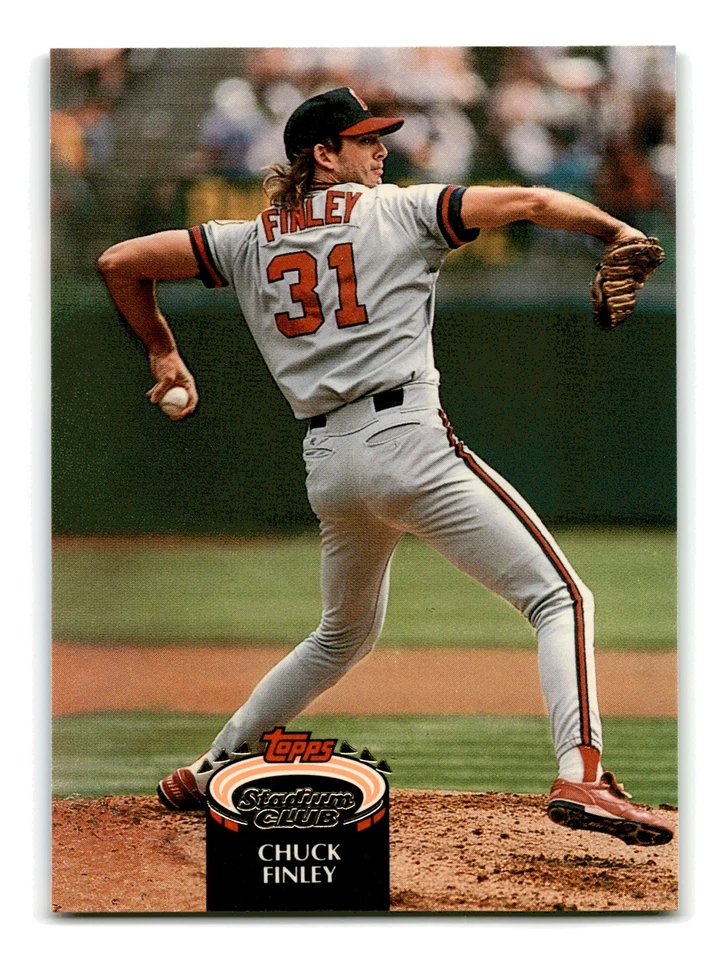 Chuck Finley 1992 Stadium Club #315b California Angels Mint to Gem - Image 1 of 2