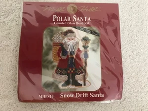 2005 MILL HILL Beads Kit Counted Cross Stitch POLAR SNOW DRIFT SANTA MHPS19 NEW - Bild 1 von 2