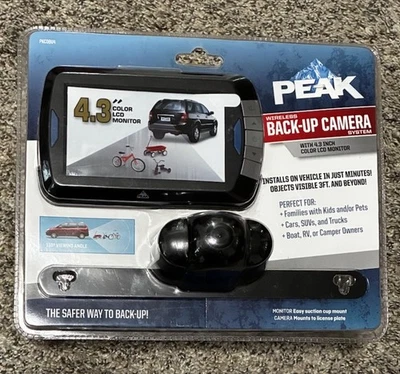 PEAK Digital Wireless Back-Up Camera 4.3” Color LCD Monitor New Sealed - Image 1 of 2