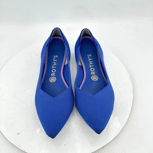 Rothys The Point bequeme flache Damen-Strick-Slipper Größe 9 blau - Bild 1 von 11