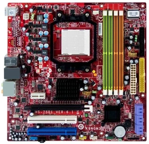 MSI MS-7501 VER:6.1 K9NGM3 SAM2 DDR2 PCIe PCI MicroATX - Picture 1 of 2