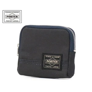 PORTER Coin Case DUCK 636-06835 Navy Yoshida Japan Cotton Duck NEW - Picture 1 of 9