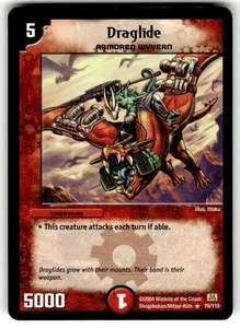 DUEL MASTERS TCG WOTC NM RARE Fire Effect Creature #75/110 DRAGLIDE - DM-01 - Bild 1 von 2