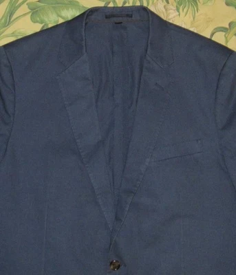 Chaqueta J CREW Ludlow Azul Marino Blaze en Algodón Italiano 44 Larga Foto 1 de 4