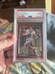 2024 score Brock Bowers’s Dots Red /10 Psa 10 Pop 1 - Picture 1 of 3