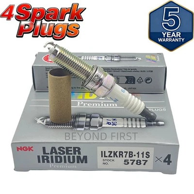 4x ILZKR7B11S 5787 Recommended Laser Iridium Spark Plugs fits Acura Honda - Image 1 of 4