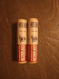 lot of 2 DR SQUATCH Moisturizing Lip Balm Wild Watermelon 0.25 oz ea - Picture 1 of 1