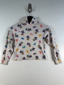 Vtg Disney Kids Unisex Mickey Mouse AOP Turtleneck Long Sleeve Sz 6X 13.5x15 - Picture 1 of 21