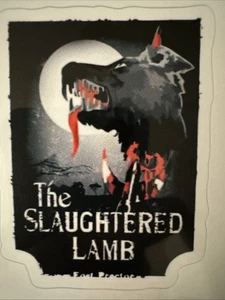 AN AMERICAN WEREWOLF IN LONDON Sticker THE SLAUGHTERED LAMB STICKER 50 X 70mm - Picture 1 of 2